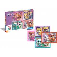CLEMENTONI 21531 PUZZLE 1 X 12 + 1 X 16 + 1 X 20 + 1 X 24 PIEZAS SUPERKITTIES