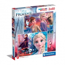 CLEMENTONI 21609 PUZZLE 2 X 60 PIEZAS DISNEY FROZEN 2
