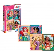 CLEMENTONI 24092 PUZZLE 2 X 20 PIEZAS DISNEY PRINCESS