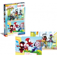 CLEMENTONI 24794 PUZZLE 2 X 20 PIEZAS SPIDEY AND HIS AMAZING FRIENDS