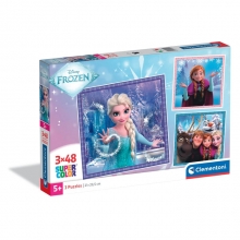 CLEMENTONI 25021 PUZZLE 3 X 48 PIEZAS FROZEN