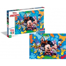 CLEMENTONI 25053 PUZZLE 104 PIEZAS DISNEY MICKEY AND FRIENDS