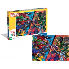 CLEMENTONI 25061 PUZZLE 104 PIEZAS MARVEL HEROES VS VILLAINS