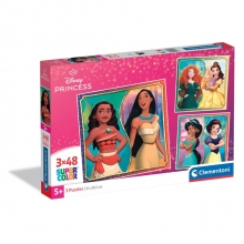 CLEMENTONI 25064 PUZZLE 3 X 48 PIEZAS DISNEY PRINCESS