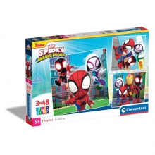 CLEMENTONI 25294 PUZZLE 3 X 48 PIEZAS SPIDEY AND HIS AMAZING FRIENDS