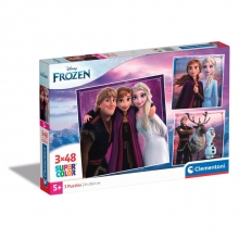 CLEMENTONI 25306 PUZZLE 3 X 48 PIEZAS DISNEY FROZEN