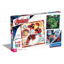 CLEMENTONI 25315 PUZZLE 3 X 48 PIEZAS THE AVENGERS