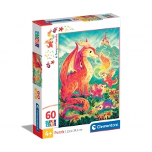 CLEMENTONI 26600 PUZZLE 60 PIEZAS A DRAGON FAMILY
