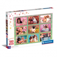 CLEMENTONI 29788 PUZZLE 180 PIEZAS PUPPIES COLLAGE