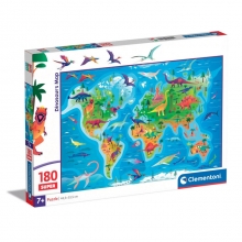 CLEMENTONI 29790 PUZZLE 180 PIEZAS DINOSAURS MAP