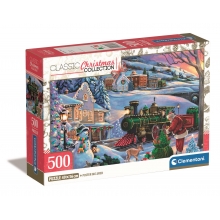 CLEMENTONI 35566 PUZZLE 500 PIEZAS CHRISTMAS TRAIN
