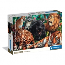 CLEMENTONI 35584 PUZZLE 500 PIEZAS WILD CATS