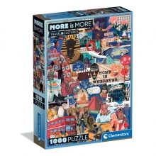 CLEMENTONI 37072 PUZZLE 1000 PIEZAS MORE IS MORE TRAVEL & CULTURES