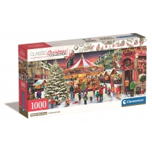 CLEMENTONI 39928 PUZZLE 1000 PIEZAS PANORAMA CHRISTMAS VILLAGE