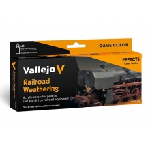 VALLEJO 70264 MODEL COLOR SET RAILROAD WEATHERING