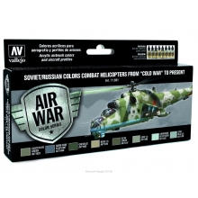 VALLEJO 71601 MODEL AIR SET SOVIET RUSSIAN COLORS COMBAT HELICOPTERS POST WWII TO PRESENT