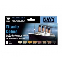 VALLEJO 71646 MODEL AIR SET TITANIC COLORS NAVY