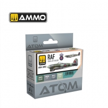 AMMO MIG JIMENEZ ATOM20905 ATOM SET COLORES DE LA RAF DE FINALES DE LA SEGUNDA GUERRA MUNDIAL