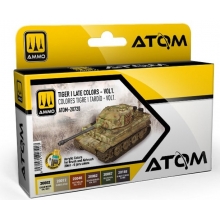 AMMO MIG JIMENEZ ATOM20720 ATOM SET COLORES TIGRE I TARDIO VOL 1
