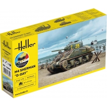 HELLER 56892 1:72 STARTER KIT M4 SHERMAN D DAY