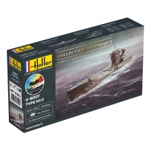 HELLER 57002 1:400 STARTER KIT U BOOT TYPE VII C