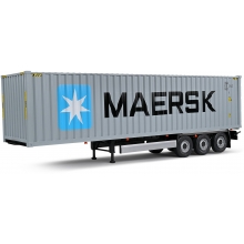 SOLIDO 2400505 1:24 CONTAINER TRAILER GREY