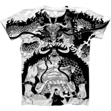TODO POLERA ONE PIECE LUFFY VS KAIDO BLANCA TALLA S