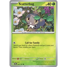 POKEMON SURGING SPARKS CARTA SCATTERBUG COMUN