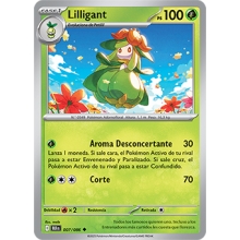 POKEMON FULGOR NEGRO CARTA LILLIGANT POCO COMUN