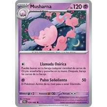 POKEMON FULGOR NEGRO CARTA MUSHARNA POCO COMUN