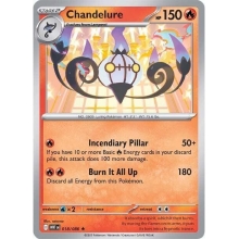 POKEMON WHITE FLARE CARTA CHANDELURE HOLO