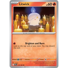 POKEMON WHITE FLARE CARTA LITWICK COMUN