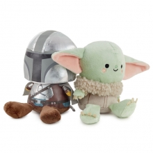 HALLMARK BETTER TOGETHER STAR WARS THE MANDALORIAN MANDO AND GROGU MAGNETIC PLUSH
