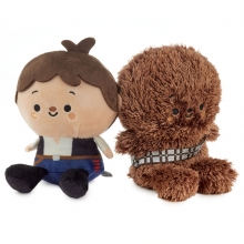 HALLMARK BETTER TOGETHER STAR WARS HAN SOLO AND CHEWBACCA MAGNETIC PLUSH