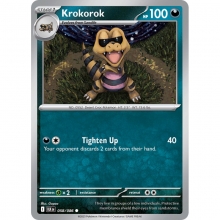 POKEMON BLACK BOLT CARTA KROKOROK REVERSE