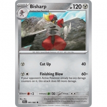 POKEMON BLACK BOLT CARTA BISHARP POCO COMUN