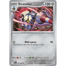 POKEMON BLACK BOLT CARTA ESCAVALIER POCO COMUN