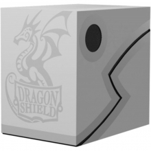 DRAGON SHIELD DOUBLE SHELL DECK BOX ASHEN WHITE
