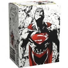 DRAGON SHIELD MATTE DUAL ART SLEEVES SUPERMAN CORE RED WHITE VARIANT ART SUPERMAN CORE RED WHITE