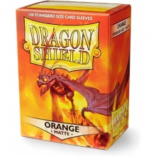 DRAGON SHIELD SLEEVES STANDARD SIZE MATTE 100 ORANGE