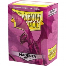 DRAGON SHIELD SLEEVES STANDARD SIZE MATTE 100 MAGENTA