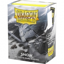 DRAGON SHIELD SLEEVES STANDARD SIZE MATTE DUAL 100 SNOW