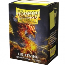 DRAGON SHIELD SLEEVES STANDARD SIZE MATTE DUAL 100 LIGHTNING