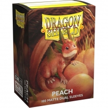 DRAGON SHIELD SLEEVES STANDARD SIZE MATTE DUAL 100 PEACH