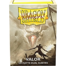 DRAGON SHIELD SLEEVES STANDARD SIZE MATTE DUAL 100 VALOR