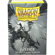 DRAGON SHIELD SLEEVES STANDARD SIZE MATTE DUAL 100 JUSTICE