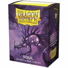 DRAGON SHIELD SLEEVES STANDARD SIZE MATTE DUAL 100 SOUL
