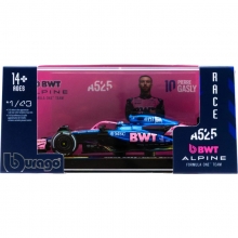 BURAGO 38258 1:43 RACE FORMULA BWT ALPINE F1 TEAM A525 W HELMET ( 2025 ) GASLY 10