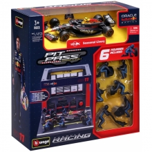 BURAGO 38453 1:43 RACE FORMULA ORACLE RED BULL RB20 PIT PASS ( 2024 ) PEREZ 11