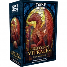 TOPDECK PROTECTORES STANDARD COLECCION VITRALES DRAGON ROJO